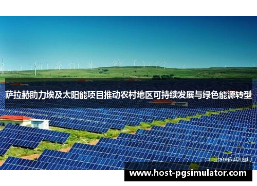 萨拉赫助力埃及太阳能项目推动农村地区可持续发展与绿色能源转型